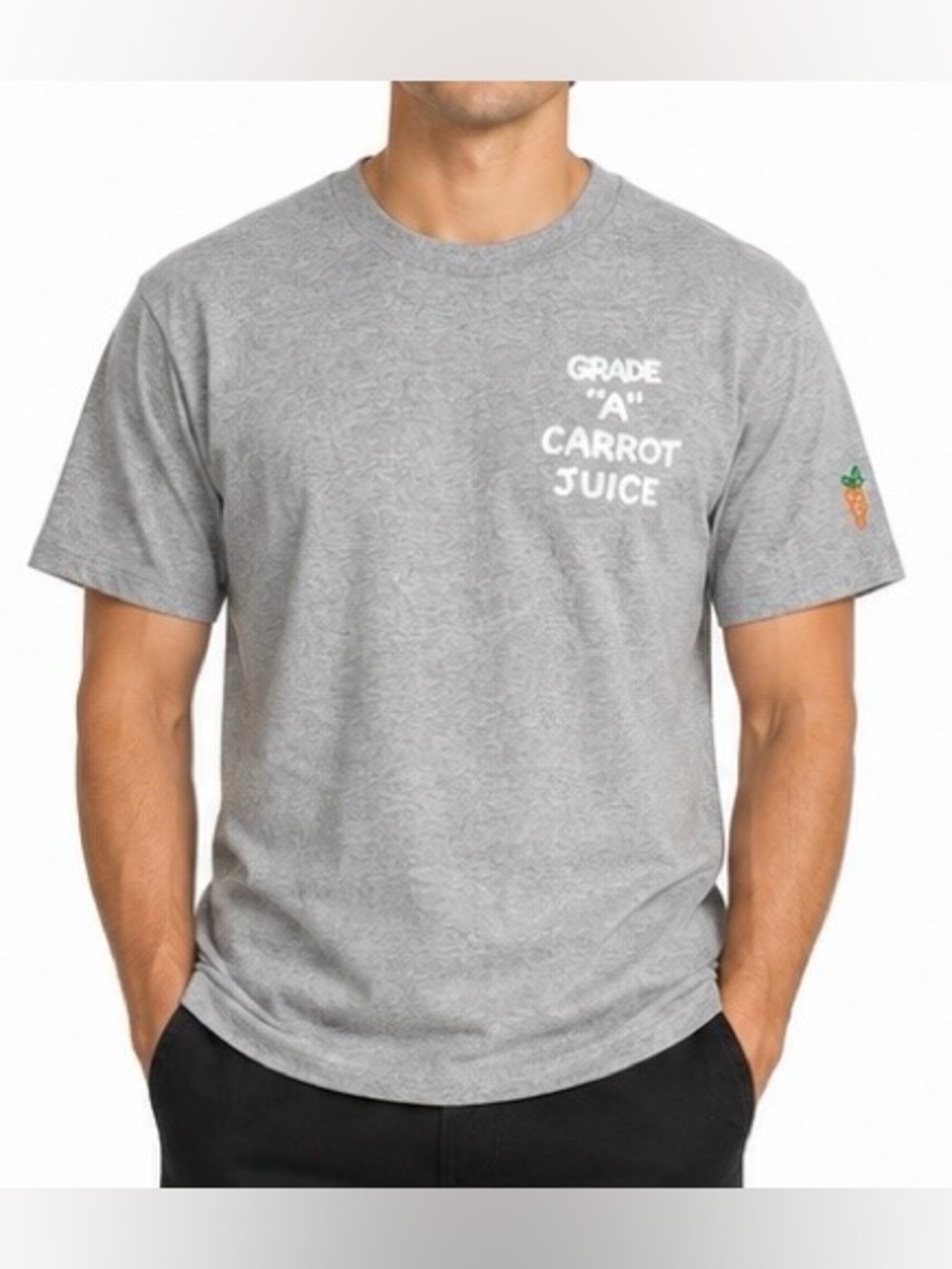 NWOT - Carrots By Anwar Carrots Grade A Graphic T-Shirt Gray Medium